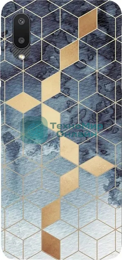 Чехол (клип-кейс) Gresso Meridian, для Samsung Galaxy A02, синий gr17aaae8919