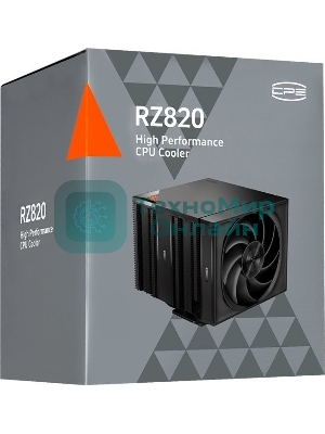 Устройство охлаждения (кулер) PcCooler RZ820 Soc-AM5/AM4/1200/1700/1851 черный 4-pin Al+Cu 300W Ret (RZ820-BKNWNX-GL)