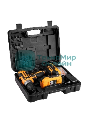 Дрель-шуруповерт Deko GCD20DU PRO, 20 В, 3 Ач, 42 Нм, щеточный