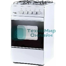 Плита газовая Лада Nova RG 24042 W белый, конфорок 4 газовых, духовка 50 л, 50 см x 85 см x 60 см