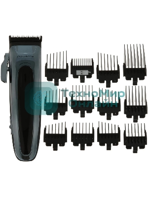 Машинка для стрижки Rowenta TN1551E0 серебристый/черный (насадок в компл:12шт)