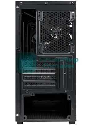 Компьютерный корпус XASTRA A307M 2BK SI Black mATX/Mesh/Metal left panel/2x120мм PWM FC black fans/A307M-2FC12BK-SI