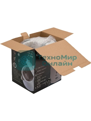 Чайник электрический Oasis K-2PW 1.7 л, 2200 Вт, белый корпус: пластик