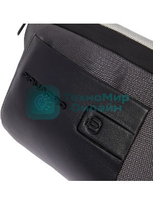 Сумка Piquadro Brief2 Special CA2174BR2S/GRN серая/черная нейлон/натур.кожа