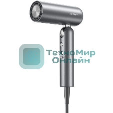 Фен Dreame AHD51 серый космос, 1300 Вт, компактный, ионизация