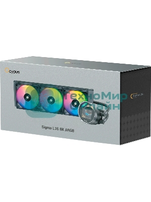 Система охлаждения Ocypus Sigma L36 BK ARGB, 360мм, LCD Pump 2.4