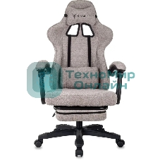 Кресло Knight Lord/F Camby 20 коричневый/бежевый, ткань, подголовник, подставка для ног