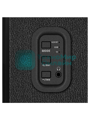 Акустическая система SVEN SPS-730 2.0 черные (2x25Вт, экокожа, USB/SD, пульт ДУ, Bluetooth)