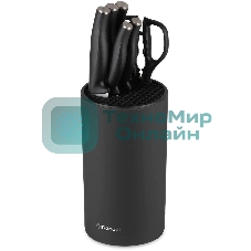 Набор кухонных ножей Rondell Florett RD-1582, черный