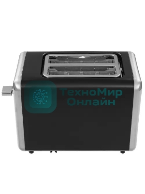 Тостер BQ T4002, 850 Вт, 7 степеней поджаривания, стальной/черный