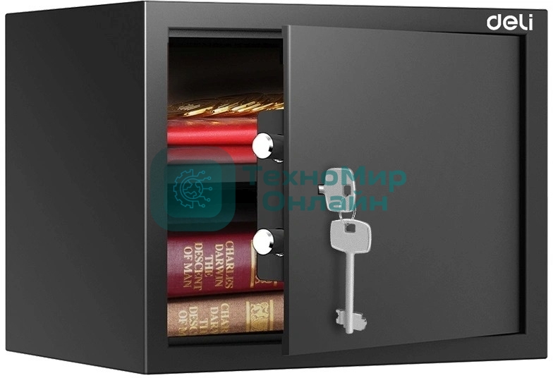 Сейф Deli Srock ET563 300x380x300мм ключевой
