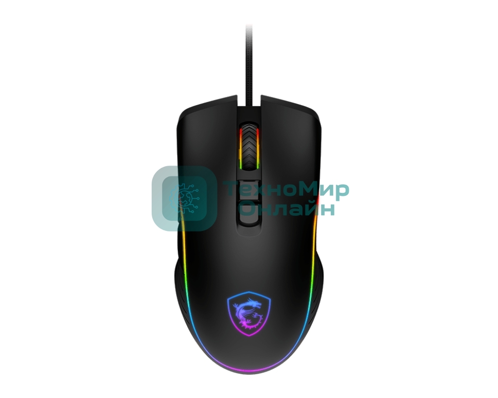 Мышь проводная MSI Forge GM300 черный, 7200 dpi, USB, кнопки - 7