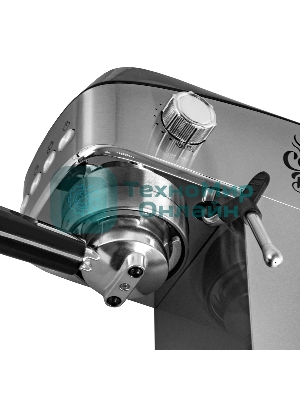 Кофеварка рожкового типа электрическая Endever Costa-1089, объем-1,2л, стальной/черный, мощность 1350 Вт, давление 20 бар