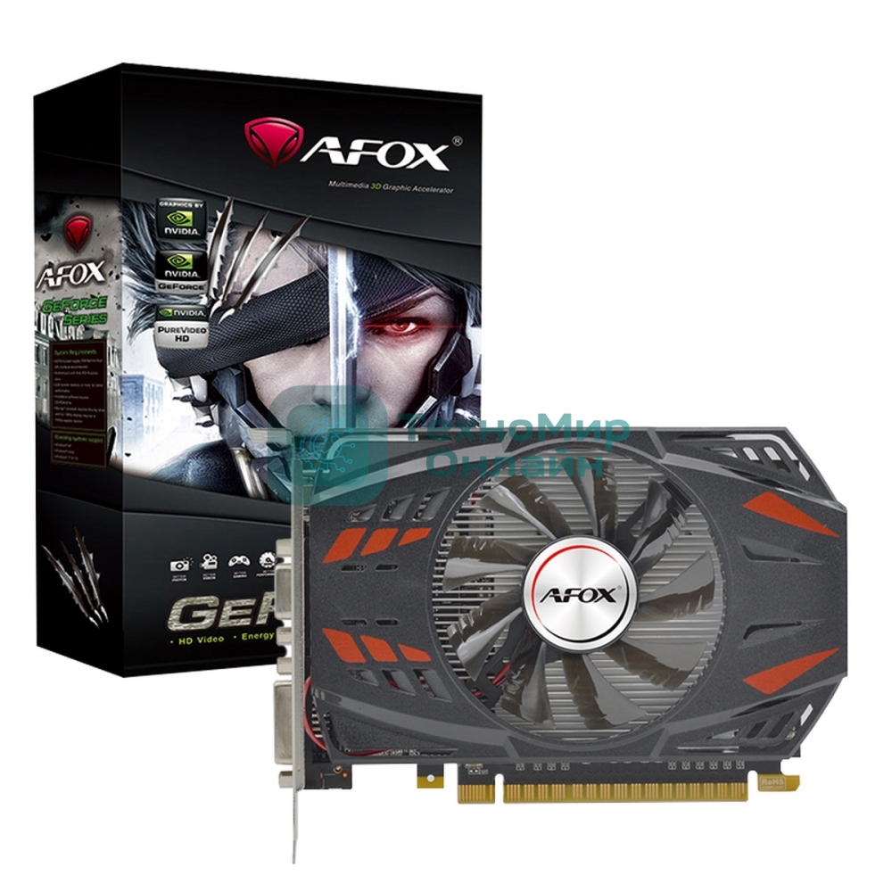 Видеокарта Afox Geforce GT740 2Gb GDDR5 128-bit DVI HDMI VGA ATX 1FAN RTL