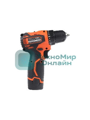 Дрель-шуруповерт Patriot BR 368Li, Аккумуляторная, 12В, 2 АКБ, Кейс