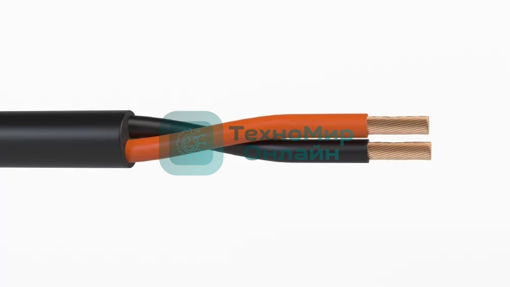 Кабель акустический 300 м, 16 AWG FRNC/LSZH, 1,5 мм2, диаметр 7мм, экран, медь 28 x 0,25 мм, черный, бухта