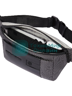 Сумка Piquadro Brief2 Special CA2174BR2S/GRN серая/черная нейлон/натур.кожа