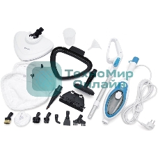 Швабра паровая Kitfort KT-1004-1 1500Вт голубой/белый