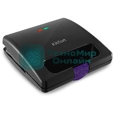 Вафельница Kitfort КТ-3611 800Вт черный/фиолетовый