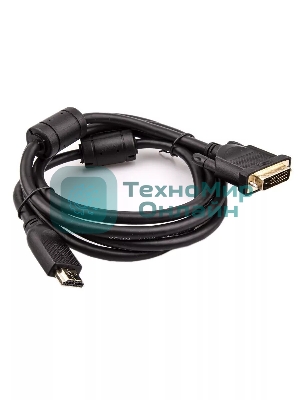 Кабель HDMI AM/DVI(24+1)M, 1.8м, CU, 1080P@60Hz, 2F, VCOM CG484GD-1.8M