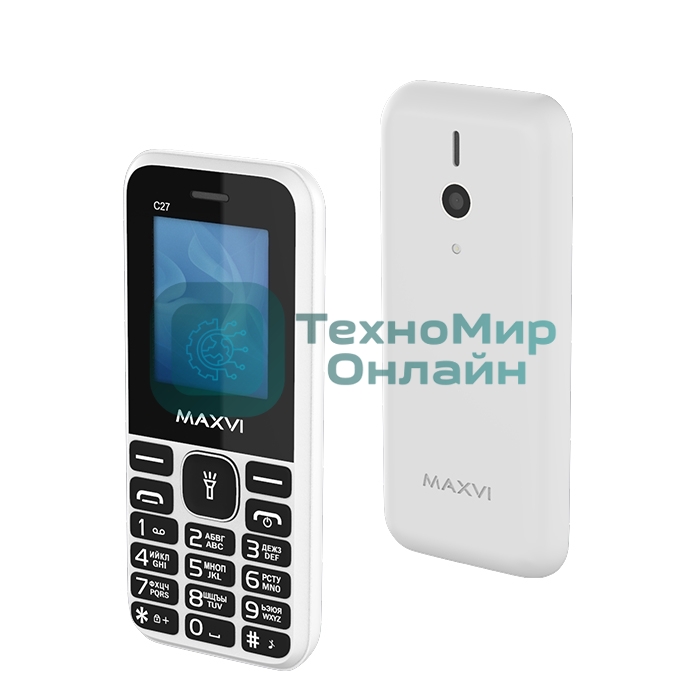 Мобильный телефон Maxvi C27 белый