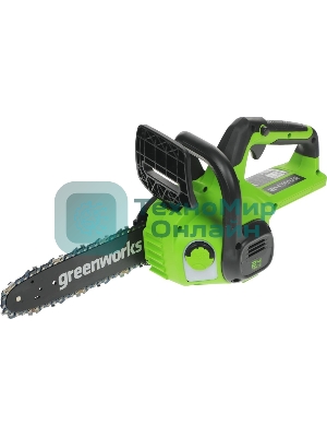 Цепная пила аккумуляторная GreenWorks G24CS25K4, 24V, 25 см, c АКБ 4А·ч и ЗУ (2007707UB)
