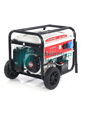 Электрогенератор бензиновый Интерскол ЭБ-7500Э, 6.5 кВт, 90 дБ, 95 кг