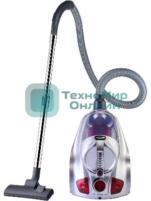 Пылесос Hyundai HYV-C4570 2400Вт серебристый/красный