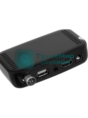 Приставка для цифрового ТВ Hyundai H-DVB460 черный, DVB-T2, DVB-T, DVB-C, HDMI, USB 2.0 х2