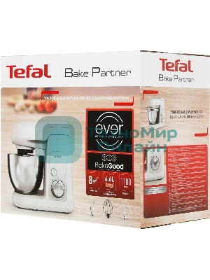 Кухонная машина Tefal Bake Partner QB520B38, серый/серебристый