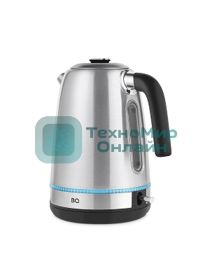 Чайник электрический BQ KT1725SW стальной/черный