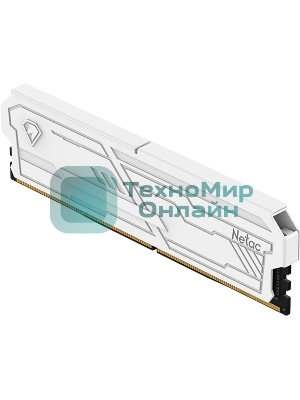 Оперативная память Netac Shadow III, DDR4, 8GB (1x8GB), 3200 MHz, CL16, с радиатором, белый