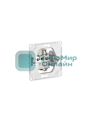 Розетка AtlasDesign 16А с заземл. быстрозажим. клем. механизм шампань SE ATN000543S