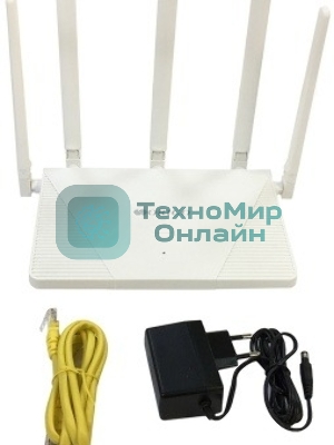 Роутер беспроводной Origo OWR3030AXG (OWR3030AXG/A1A) AX1800 10/100/1000BASE-T белый