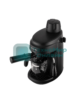 Кофемашина рожковая Maunfeld MF-733BK черный, исп. кофе - молотый, 0.24 л, 870 Вт, 4 бар