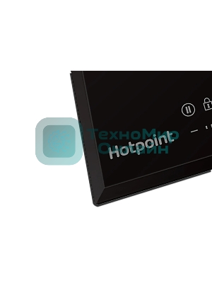 Электрическая варочная поверхность Hotpoint HR 3O4 BAS, независимая, черный