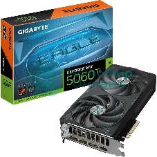 Видеокарта Gigabyte GeForce RTX 5060 Ti Eagle OC, NVIDIA RTX 5060 Ti, 16 ГБ GDDR7, 128 бит, PCI-e 5.0, 1xHDMI, 3xDP, 2617 МГц