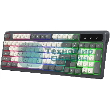 Клавиатура Oklick 731G проводная, USB Type-A, серый/белый