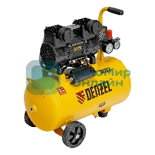 Компрессор безмасл. малошумный Denzel DLP-950/24, 950 Вт, 24 л, 2850 об/мин, 170 л/мин
