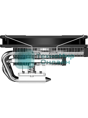 Кулер для процессора PCCooler RC600-67 (125W, 4-pin PWM, 67.5mm, Al, 4x6mm, 1x120мм, 62.5CFM, 32.5dBA, 2300RPM, S: 1851/1700/1200/115X, AM5/AM4, черный)