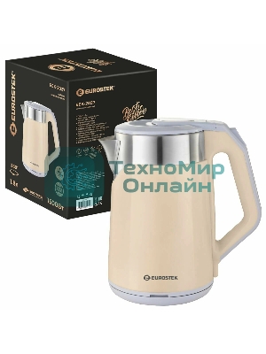Чайник EuroStek ЕЕК-2027 1.8л,1.5кВт, 2-хслойный
