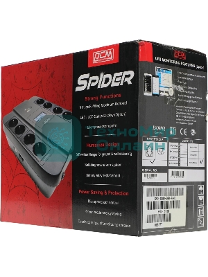 Источник бесперебойного питания Powercom SPD-1000U 550Вт 1000ВА черный