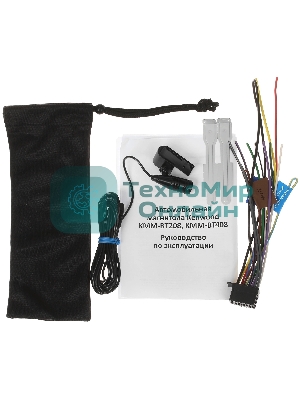 Автомагнитола Kenwood KMM-BT408, 1 DIN, Bluetooth, USB Type-A, AUX, съёмная панель