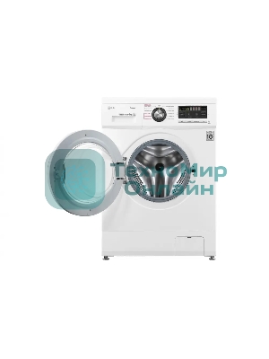 Стиральная машина LG F1296NDS0 белый, загрузка фронтальная 6 кг, 1200 об/мин., класс: А