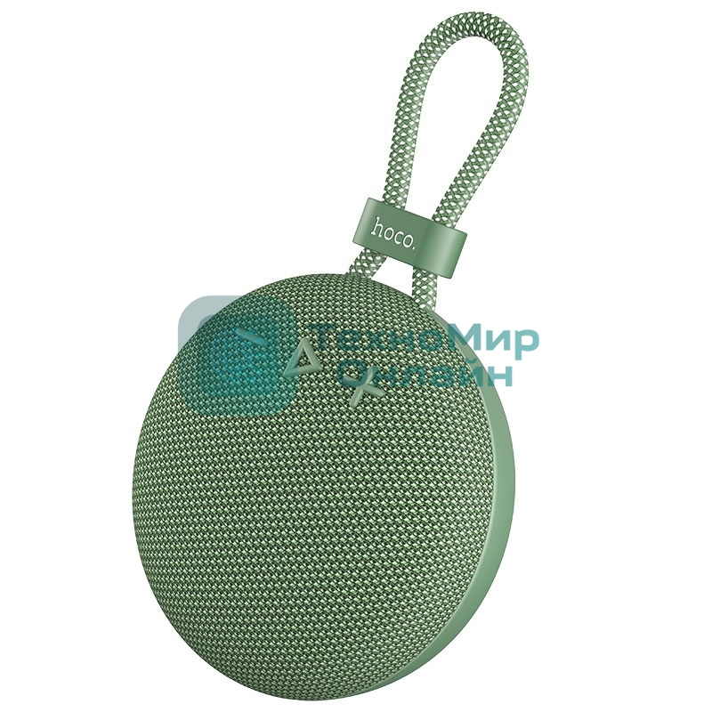 Портативная колонка круглая HOCO BS60 зеленый