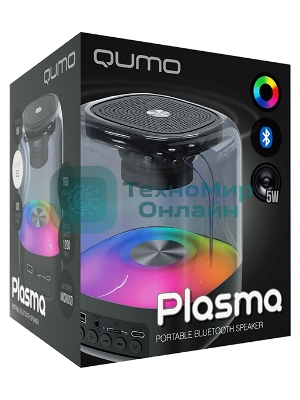 Акустическая система QUMO Plasma ВТ 0082 5 ВТ объемное звучание RGb подсветка