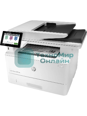 МФУ лазерное HP LaserJet Enterprise M430f (3PZ55A), A4, ч/б, печ. до 40 стр/мин., скан. до 29 стр/мин., 1200 x 1200 dpi (печать) 600x600dpi (скан), USB, RJ-45, Air Print, Mopria