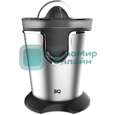 Соковыжималка BQ J1732 чёрный/серебристый, цитрусовая, 125 Вт, 250 мл, механическое