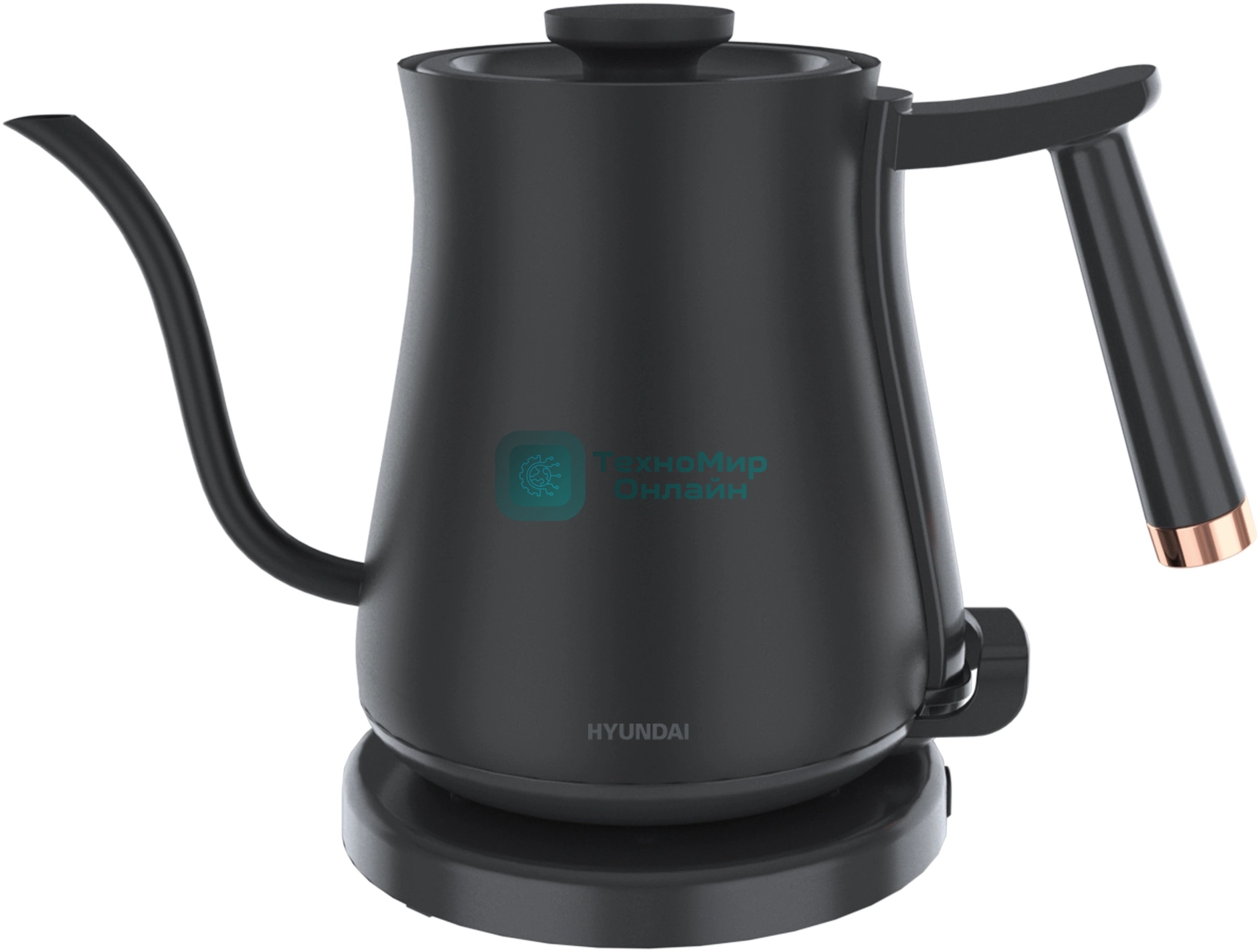 Чайник электрический Hyundai HYK-S5500 0.7 л, 1000 Вт, черный