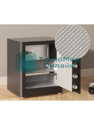 Сейф Deli ET596 600x380x360мм электронный/ключевой/биометрический трейзер